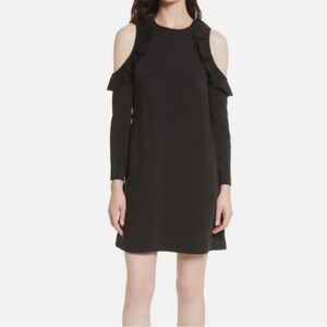 Ted Baker Elegant Black Cold Shoulder Dress